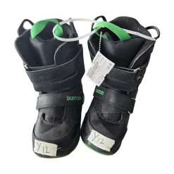 Used Burton YTH SB BOOTS Boys Snowboard Boots Black Youth 12.0