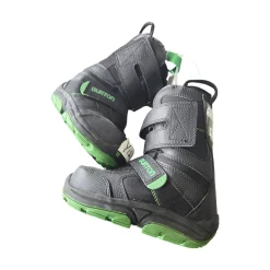 Used Burton YTH SB BOOTS Boys Snowboard Boots Black Youth 12.0