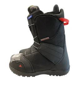 Used Burton ZIPLINE BOA SZ 4 Boys Snowboard Boots Black Junior 04