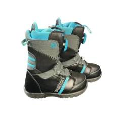 Used Burton ZIPLINE Boys Snowboard Boots Black Junior 04