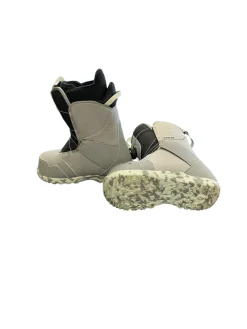 Used Burton ZIPLINE Girls Snowboard Boots Grey Junior 04