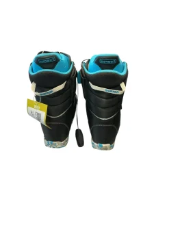 Used Burton ZIPLINE Womens Snowboard Boots Royal Blue Senior 5