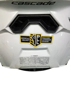 Used Cascade XRS 2023 WHITE/BLUE Lacrosse Helmet White SM