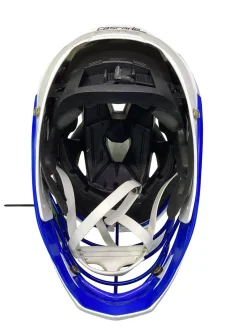 Used Cascade XRS 2023 WHITE/BLUE Lacrosse Helmet White SM