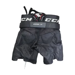 Used CCM 1.5 JR MD GOALIE PANTS Junior Goalie Pant Black MD