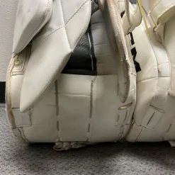 Used CCM AXIS F9 Goalie Leg Pads Senior White 32