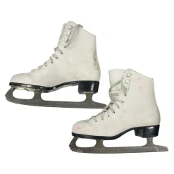Used CCM CHAMPION DELUXE Girls Figure Skate White Junior 01