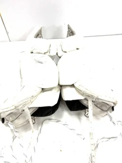 Used CCM EFLEX 6.5 Goalie Leg Pads Junior White 26"