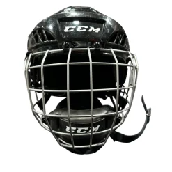 Used CCM FL40 NO CERT Helmet Cage Combo Black SM