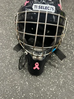 Used CCM GFL1.5 JR Junior Goalie Helmet/Mask Black One Size