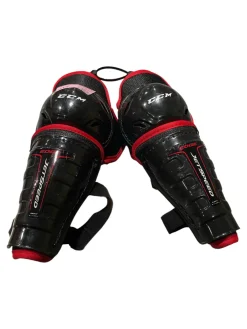 Used CCM JETSPEED EDGE Youth Shin Guards Black 8