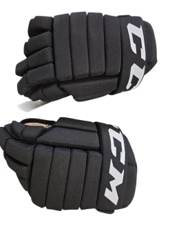 Used CCM LTP Junior Gloves Black 12"