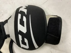 Used CCM LTP Junior Shoulder Pads White And Black SM