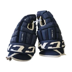 Used CCM 4R PRO 14IN GLOVES Senior Gloves Navy Blue 14"