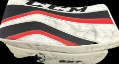 Used CCM REVOLUTION 597 Senior Goalie Blocker White