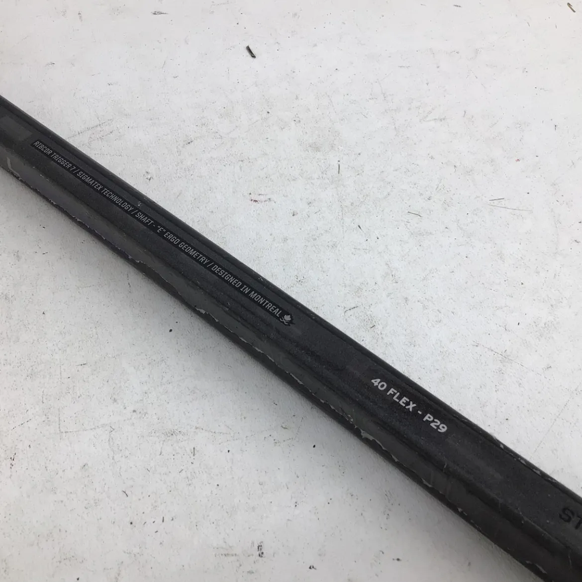 Used CCM RIBCOR TRIGGER 7 40 FLEX P29 RH STICK Junior One Piece Right 40 Flex