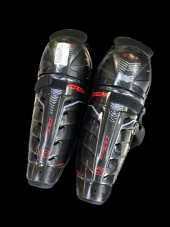 Used CCM SHINGARDS Junior Shin Guards Black 12"