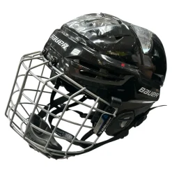 Used CCM TACKS 70 COMBO SM HELMET Helmet Cage Combo Black SM