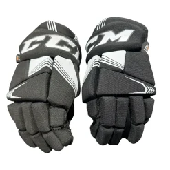 Used CCM TACKS Junior Gloves Black 9"