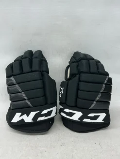 Used CCM T4R Junior Gloves Black 12"