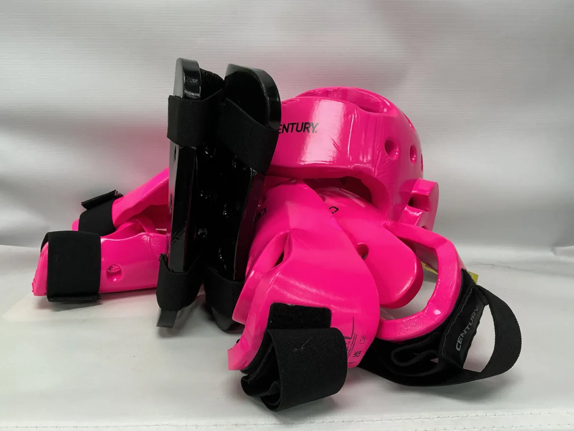 Used Century Martial Arts Head Gear Neon Pink Youth