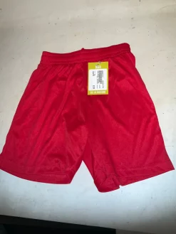 Used CHALLENGER TEAMWORK Soccer Shorts Yth Red MD