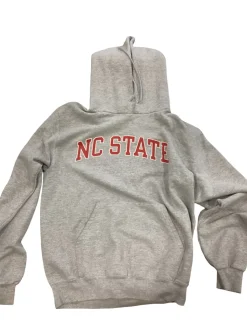 Used Champion Sports NC STATE HOODIE Outerwear Light Jacket M Grey SM