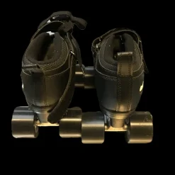 Used Chicago Skates Bullet Quad Men's Speed Roller Skates Black Senior 5