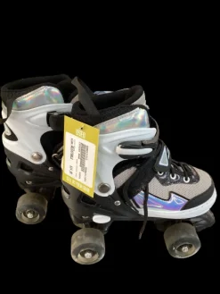 Used CIFAISI QUAD Junior Roller Quad Skates Black Adjustable