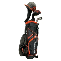 Used Cobra KING JR Jr Package Set RH Black And Orange 7 Piece