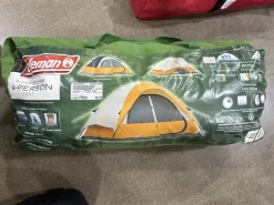 Used Coleman 4 PERSON TENT Multi-person & Family Tent Orange 4-person