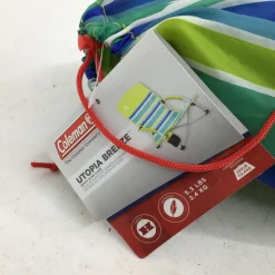 Used Coleman UTOPIA BREEZE BEACH CHAIR Camping Accessory