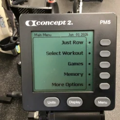 Used Concept 2 MODEL E ROWER W PM5 MONITOR AND COVER Rowing Machine