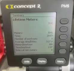 Used Concept 2 ROWERG/ MAT Rowing Machine