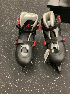 Used COUGAR ADJUSTABLE SKATES Double Runner Skate Black Adjustable