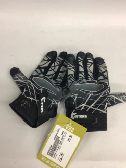 Used Cutters BLACK AND WHITE GLOVES FB Gloves Black Youth