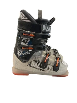 Used Dalbello MENACE 4 SZ 21.5 Boys DH Ski Boot Black 215 MP - J03