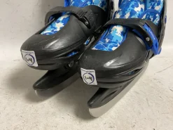 Used DBX ADJ 1-4 Boys Softboot Skate Black And Carolina Blue Adjustable