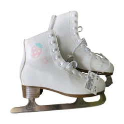 Used DBX CLASSIC FIGURE SKATES Girls Figure Skate White Junior 04