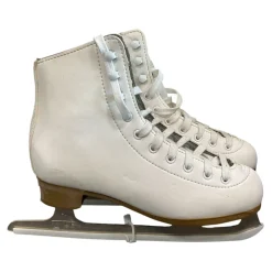 Used DBX FIGURE SKATES Girls Figure Skate White Junior 03