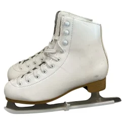 Used DBX FIGURE SKATES Girls Figure Skate White Junior 03