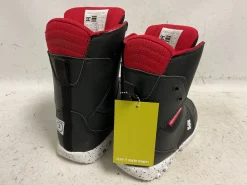 Used DC Shoes YOUTH SCOUT Boys Snowboard Boots Black And Red Junior 03