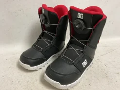 Used DC Shoes YOUTH SCOUT Boys Snowboard Boots Black And Red Junior 03
