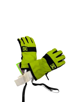 Used DC Youth Snow Gloves Kelly green SM
