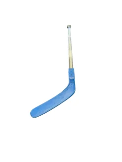 Used Dom Sports BLACK AND BLUE FLOOR HOCKEY STICK Youth One Piece Right 10 Flex