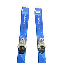 Used Dynacraft CHAM W/ SALOMON C5 BINDINGS Boys DH Ski/Binding Royal Blue 120 cm