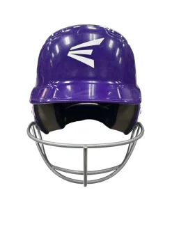 Used Easton ALPHA Batting Helmet w/Mask Purple SM