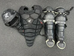 Used Easton BLACK MAGIC 2.0 HELMET/CP/LG YOUTH SET Black