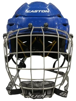 Used Easton E400 Helmet Half Visor Combo Royal Blue MD
