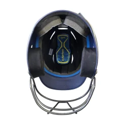Used Easton ELITE SENIOR HELMET 7 1/8 -7 1/2 Batting Helmet w/Mask Navy Blue One Size